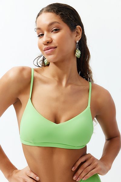 Trendyol Collection Grünes Bralet Core Bikinioberteil TBESS21BU0104
