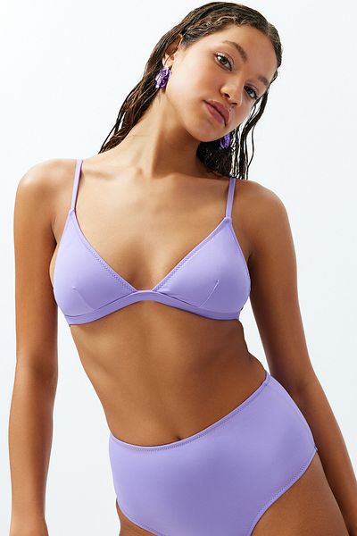 Trendyol Collection Μπλε Τρίγωνο Core Μπικίνι Μπλουζάκι TBESS20BU0268