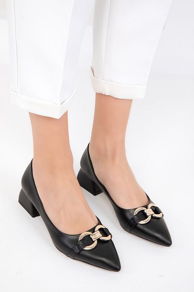 SOHO Black Women's Classic Heeled Shoes 18863