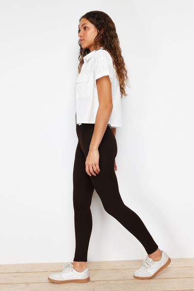 FATELLA Women's Knee Length Cotton Thin Leggings - Trendyol