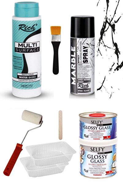 GLANCE Surface 500cc Beyaz Selfy Decor Glossy Glass 200 100gr Balkon,teras,ba...