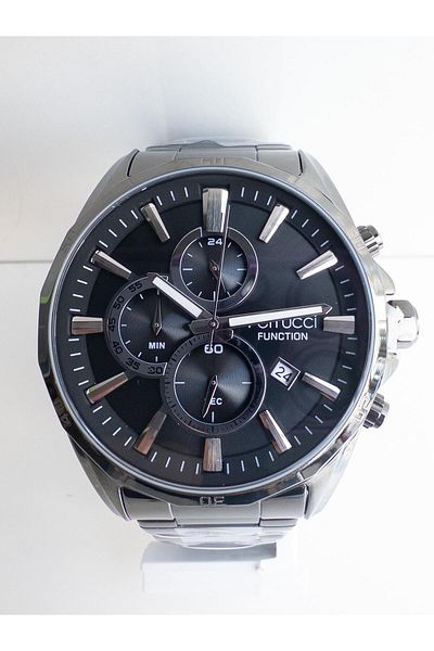 Ferrucci FCF14084FM.01 Ferrucci function with stopwatch active steel men's wristwatch 45mm