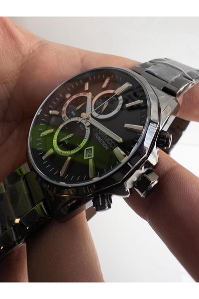Ferrucci FCF14084FM.05 Ferrucci function with stopwatch active steel men's wristwatch 45mm