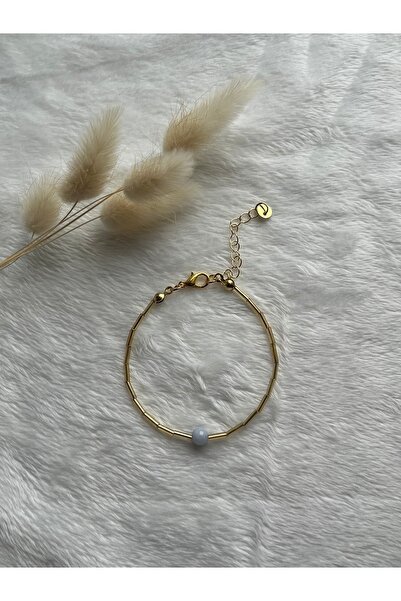 PelvedDesign سوار ذهبي من حجر الزبرجد مصنوع يدويًا