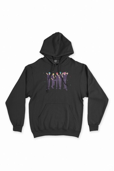 Cix K-Pop Stars Black Hooded Sweatshirt Hoodie