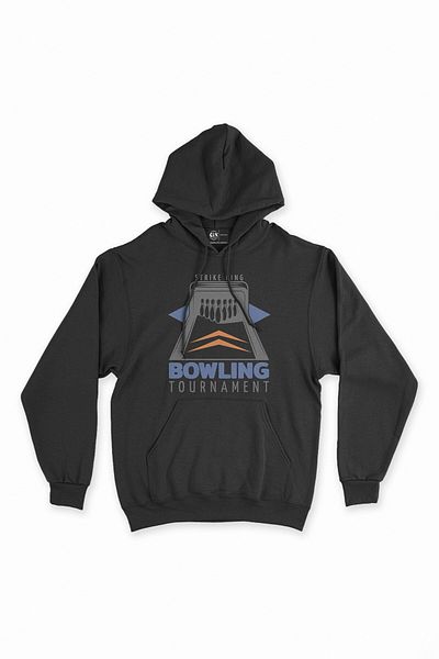 Cix Turneu de bowling Hanorac negru cu glugă