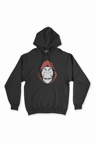 Cix Черен суитшърт с качулка - La Casa Masked Hoodie