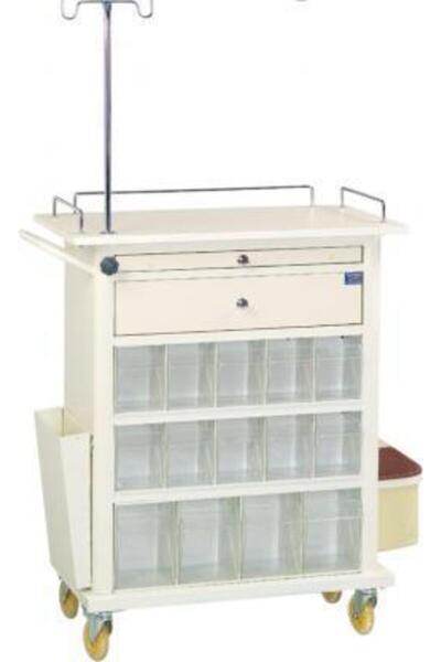 MEDİKALCİM Acil İlaç ve Pansuman Arabası Tedavi ve İlaç Dağıtım Arabası