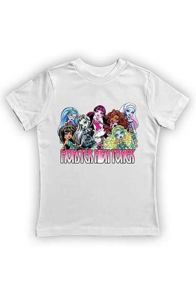 MONSTER HIGH Καλοκαιρινό Παιδικό T-Shirt - Βαμβακερό χτενισμένο με στάμπα