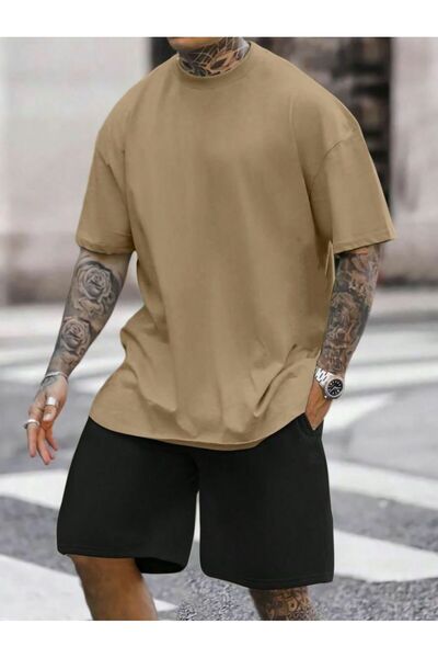 THE WHITE Erkek Siyah Renk Bol Kesim Şort