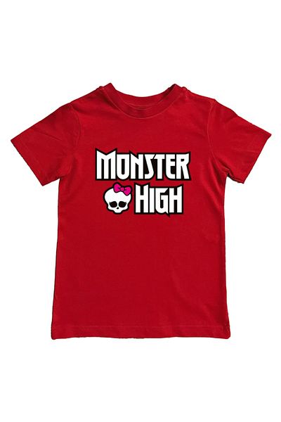 MONSTER HIGH Children's Summer T-Shirt - Printed, Cotton Combed