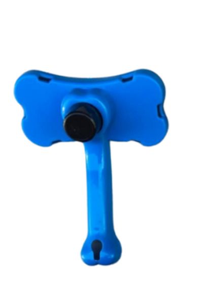 EGGBABY Cat Hair Comb Push Cat Hair Collection Comb Automatic Cleaning Cat Dog Comb Blue