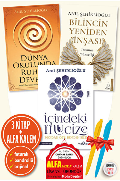 Destek Yayınları Anıl Şehirlioğlu 3 Kitap Dünya Okulunda Ruhun Devrimi + Bilincin Yeniden İnşası + İçindeki Mucize