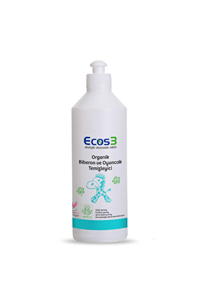 Ecos3 منظف ​​زجاجات الأطفال والألعاب العضوي البيئي النباتي 500 مل
