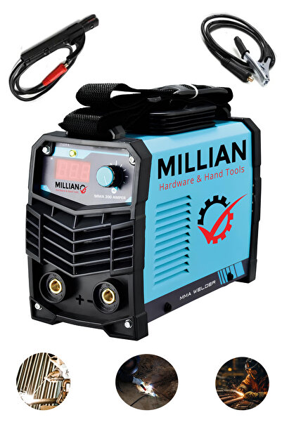 Millian Profesyonel 200 Amper İnvertör Dijital Göstergeli Turbo Fanlı Inverte...