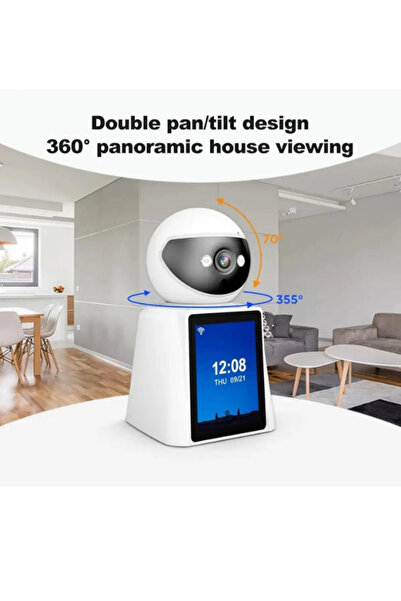 ATAsoft 1080P Full HD Gece Görüşlü Bebek İzleme Kamerası Wi-Fi Mobil Uygulama...