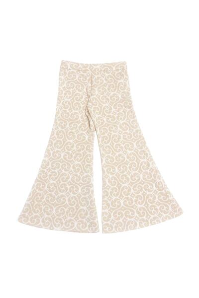 best kids Kız Çocuk Ekru-gold Bol Paçalı Pantolon