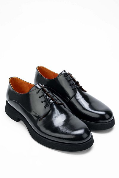 Tamer Tanca Genuine Leather Men's Black Opening Shoes - Casual