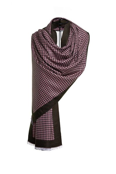 MAWLANA CASHMERE & SILK MODAL CASHMERE JACQUARD SHAL
