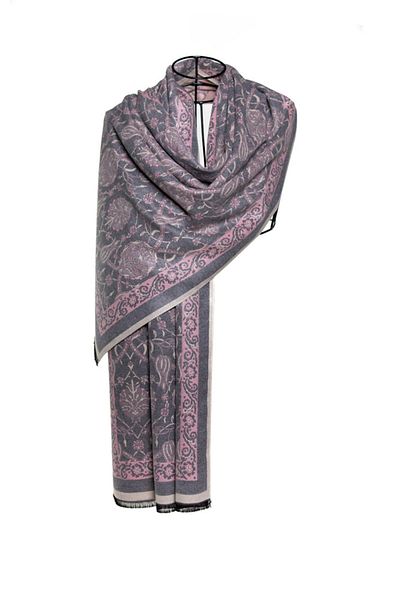 MAWLANA CASHMERE & SILK ŞAL JACQUARD MODAL CASHMERE