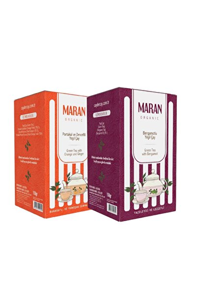 MARAN Portakallı ve Bergamotlu Yeşil Çay 2'li 300 Gr