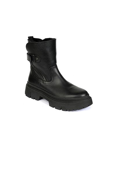 Greyder 72173 Μαύρες, μοντέρνες, casual γυναικείες μπότες από γνήσιο δέρμα