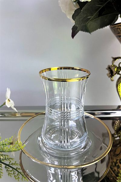 DECOSTYLE Duru Hand Cut Glass Tea Set