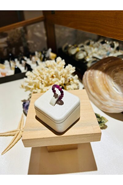 Luna Ruby Natural Stone Flexible Ring