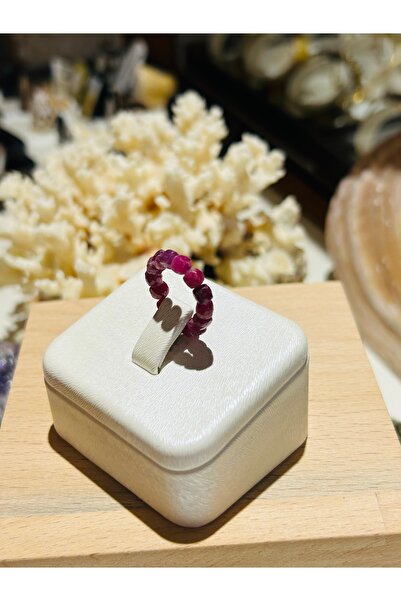Luna Ruby Natural Stone Flexible Ring
