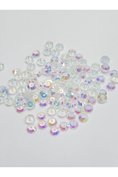 CRYSTALSHOP Pailletă de cristal Dikre - Janjan transparent de 6 mm (50 GR - 5...