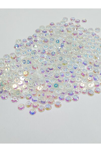 CRYSTALSHOP Dikme Kristal Pul - 5mm Şeffaf Janjan (50 GR - 800 AD)