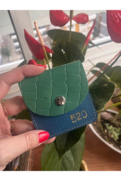 Pinkylola 520 Paranın Sayısı, Sayı Sekans Seri,mavi ve yeşil Hakiki Deri Mini...