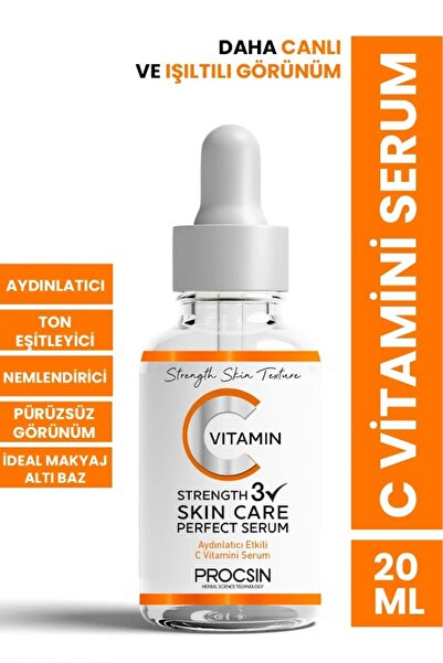 PROCSIN C Vitamini Aydınlatıcı Ve Ton Eşitleyici Bakım Serumu 20ml