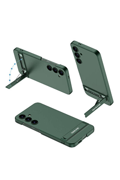 Rivor Samsung Galaxy S24 Plus Uyumlu Kılıf Kamera Korumalı Renkli Dikey Stand...