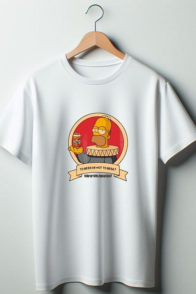 Vordevia Μπλουζάκι με στάμπα Hamlet Λευκό Oversize