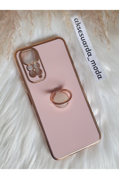 Aksesuarda Moda XİAOMİ REDMİ NOTE 11 - NOTE 11 S Uyumlu Yüzüklü Standlı Gold ...