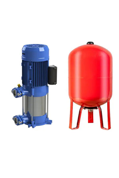 NORTEK 2 Hp 220V Dik Milli Çok Kademeli Çelik Fanlı Paslanmaz 50 Lt Tanklı Paket Hidrofor Seti