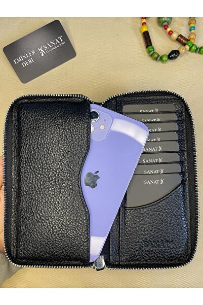 SANAT LEATHER SL-616TC محفظة هاتف من الجلد الطبيعي ART LEATHER