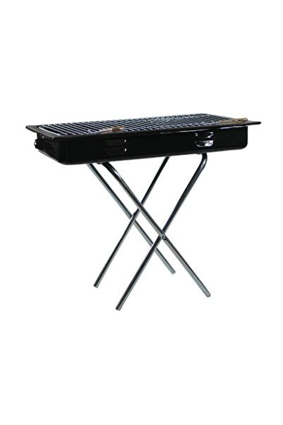 AKTÜRKLER Seyyar Ayaklı Mangal Büyük Boy Katlanır Barbekü Mangal(YELPAZE HEDİYELİ)
