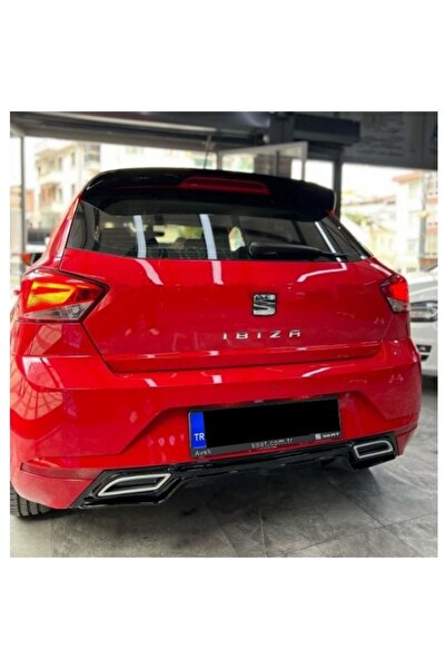 NamTuning İbiza Mk5 Uyumlu Sport Difüzör Egzoz Görünümlü Parlak Siyah 2017 Sonrası