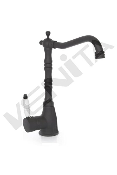 VENİTA Venita Siyah Rustik Delta Mutfak Batarya