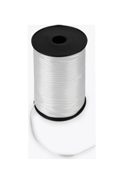 Netsan Etiket 3.5mm White Satin Ribbon 100m