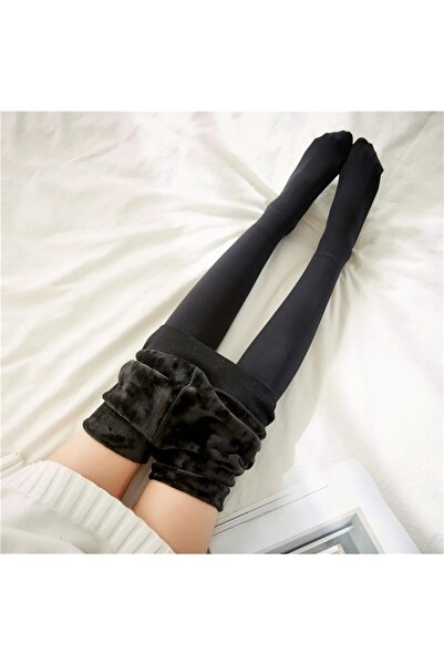 Esbersi Skin Look Winter Pantyhose With Fleece Lining Fleece Socks