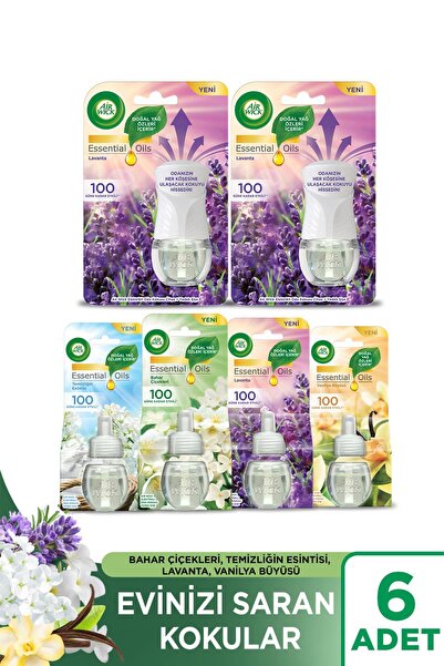 Air Wick Elektrikli Oda Kokusu Set ( 2 KIT Lavanta + 4 Çeşit Yedek)