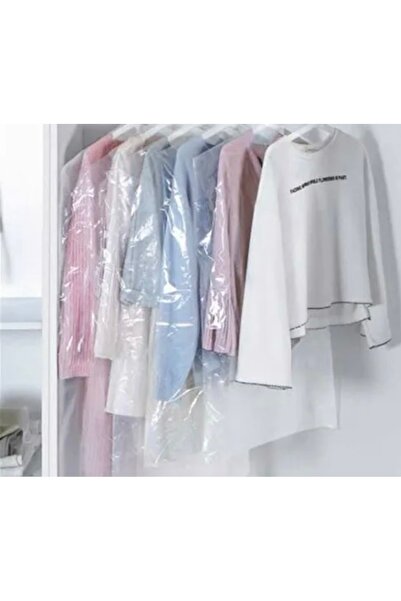 ELİF AMBALAJ 60x90 Kıyafet Poşeti Kuru Temizleme Hışır Naylon Poşet 10 Adet