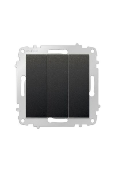 OVİVO Ovivo Grano Black Natural Triple Key Frameless - 1 Piece