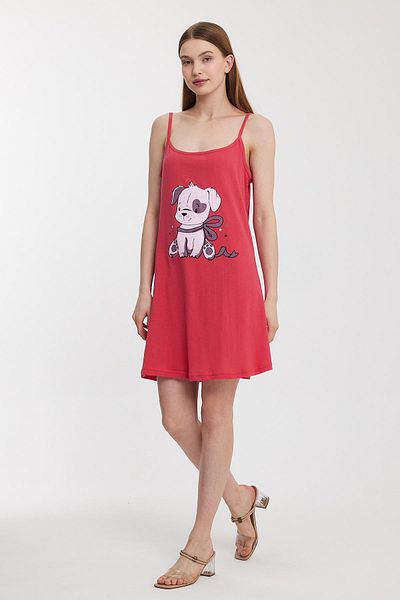Penyelux Women's Beach Textile Dress Summer Enjoyment Tunic Pareo Red