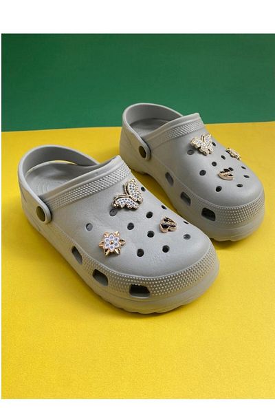 LUCKY COLLECTİON Γυναικείες - Κορίτσια Eva Comfortable Sole Daily - Hospital - Nurse - Beach - Παντόφλες μπάνιου Μοντέλο Γκρι