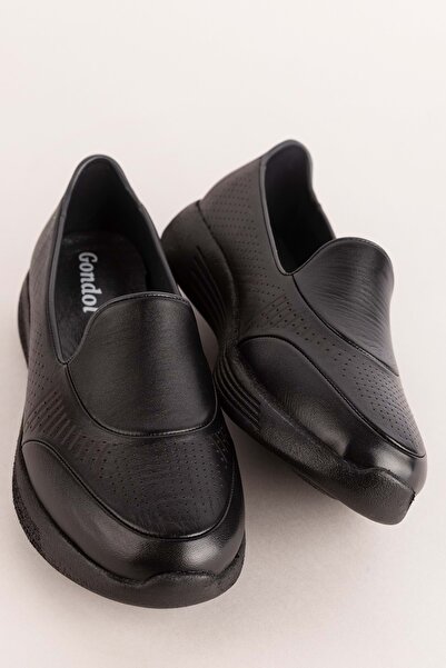 Gondol Kadın Hakiki Deri Hafif Taban Klasik Günlük Ayakkabı At.4218