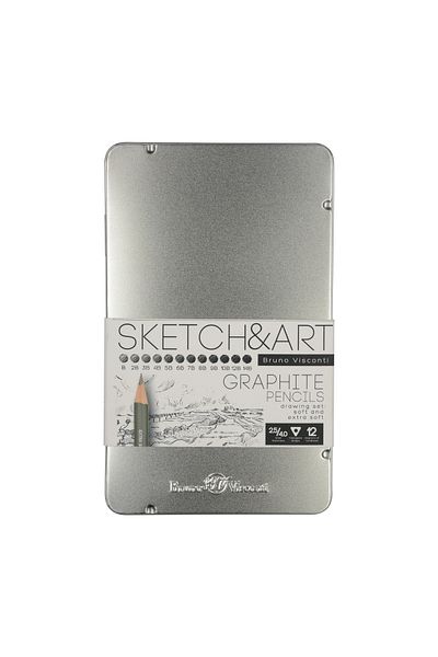 Bruno Visconti Sketch&Art 12 Pieces Jumbo Pencil Set